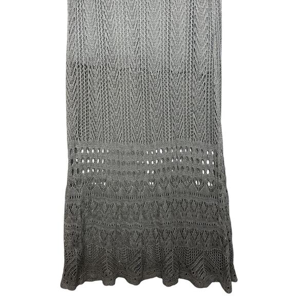Grey Crochet Maxi Skirt - Picture 2 of 4